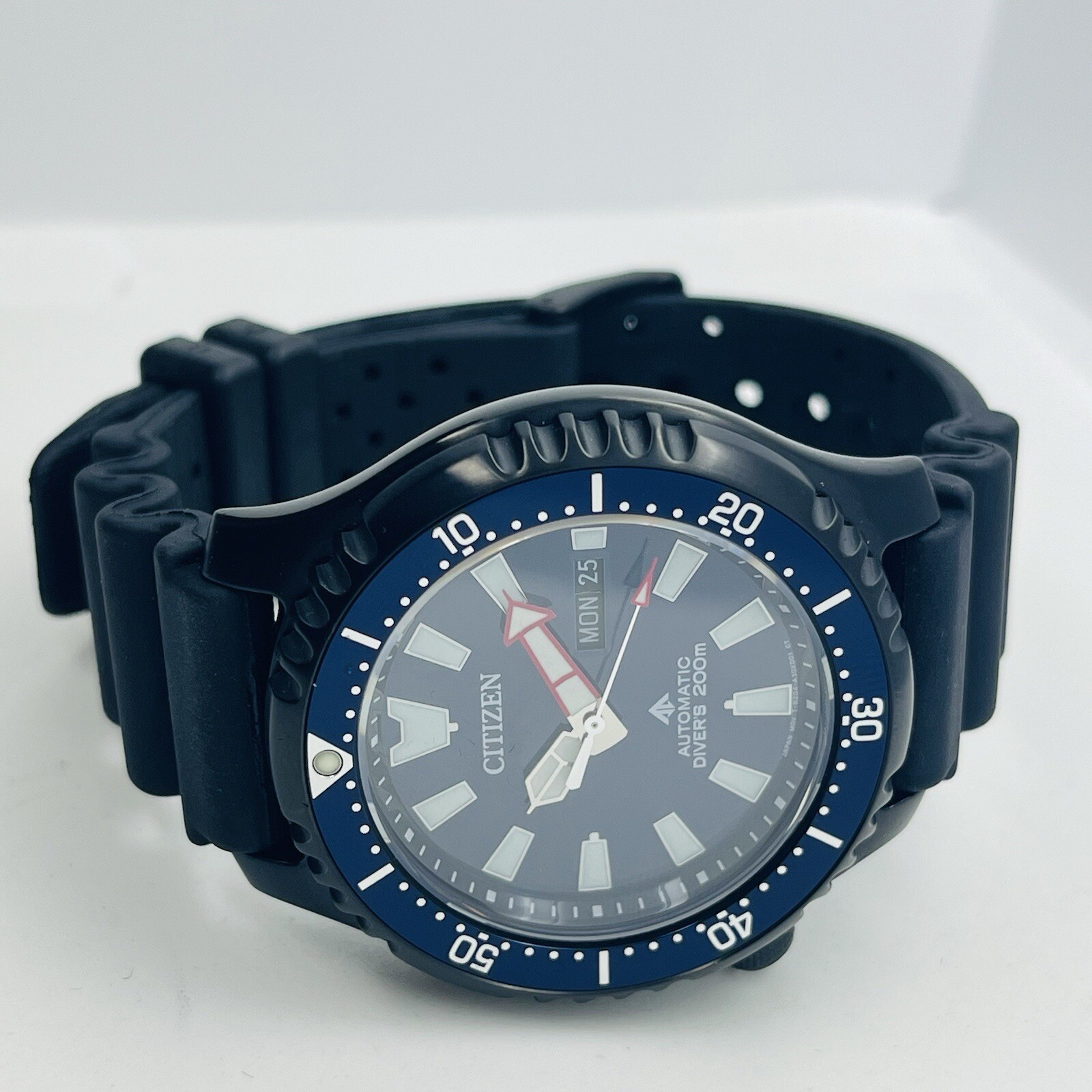 Citizen Promaster Men’s Automatic Diver Black Steel 45mm 20ATM Watch NY0158-09L