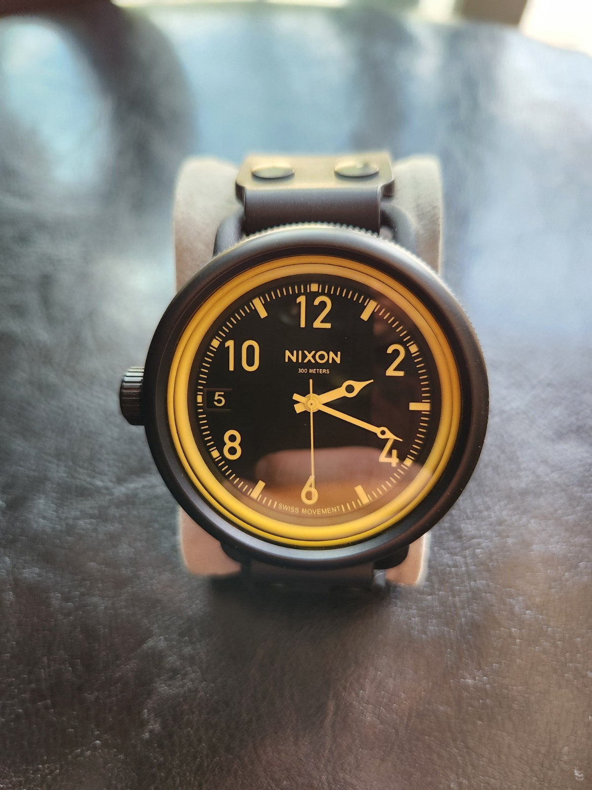 Nixon October Watch (Matte Black And Orange)