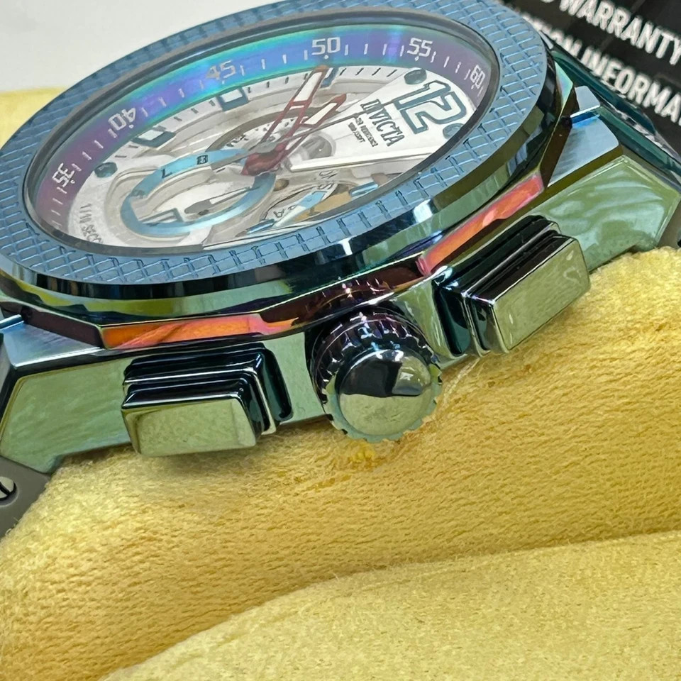 Invicta Speedway Chronograph Flame Fusion Crystal Watch #37960 New In Box