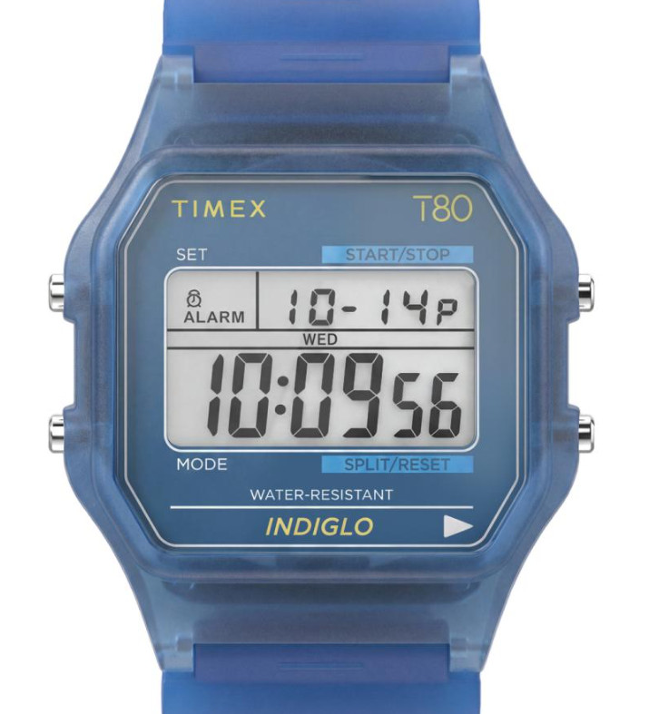 Timex T80 Translucent TW2Y34200 Quartz Watch Blue June 2026 New Release