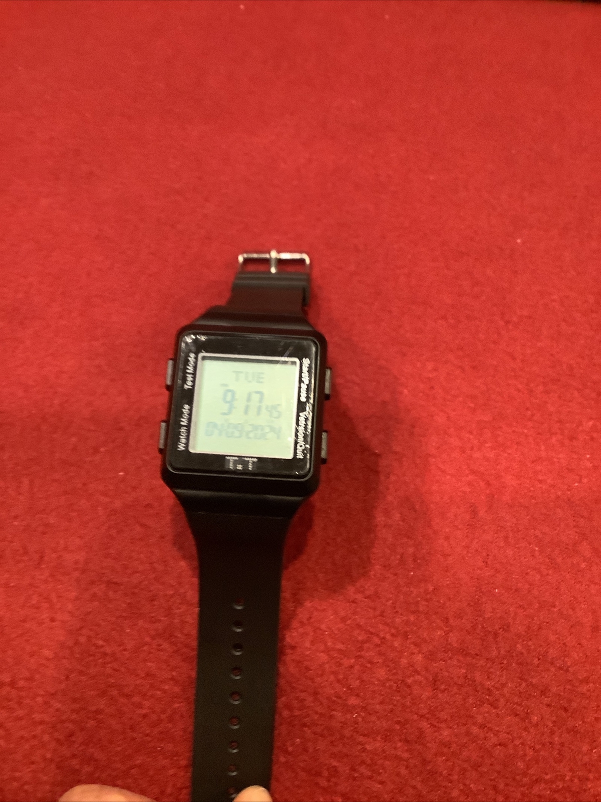 T.T Testing Timers Inc. Black Tone Quartz Digital Men’s Watch Working
