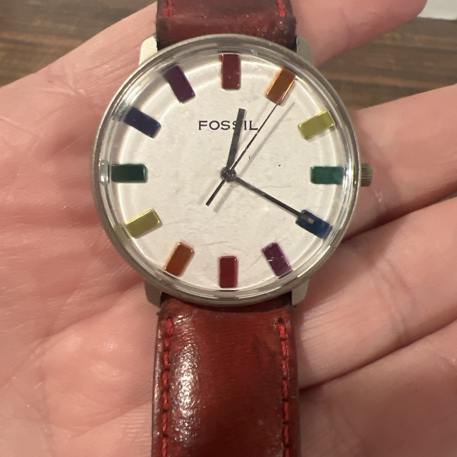 vintage Fossil “Rainbow Fan” watch Parts