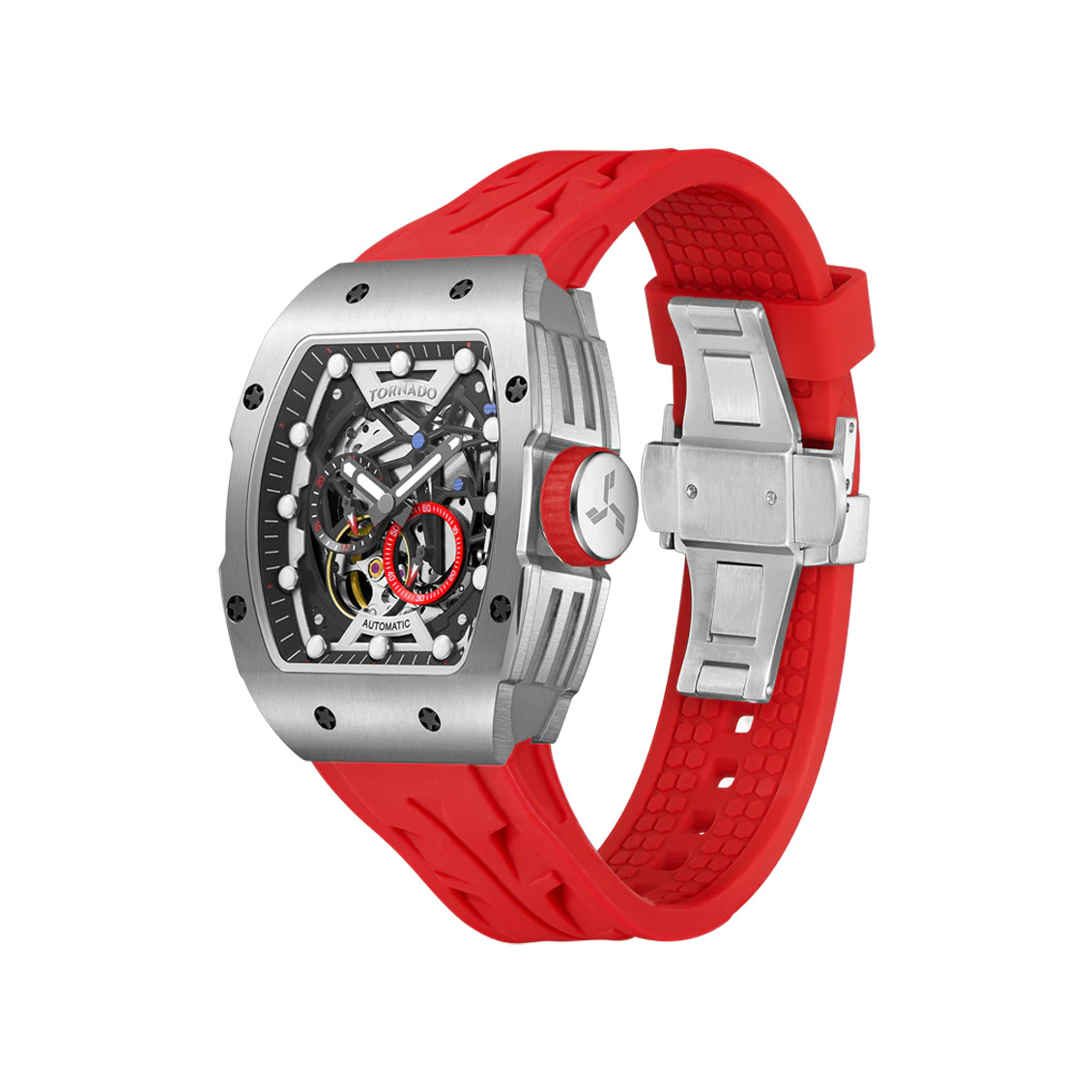 Tornado Xenith Men’s Automatic Watch | Black Dial, 38.5x49mm, 100 m (10 ATM)