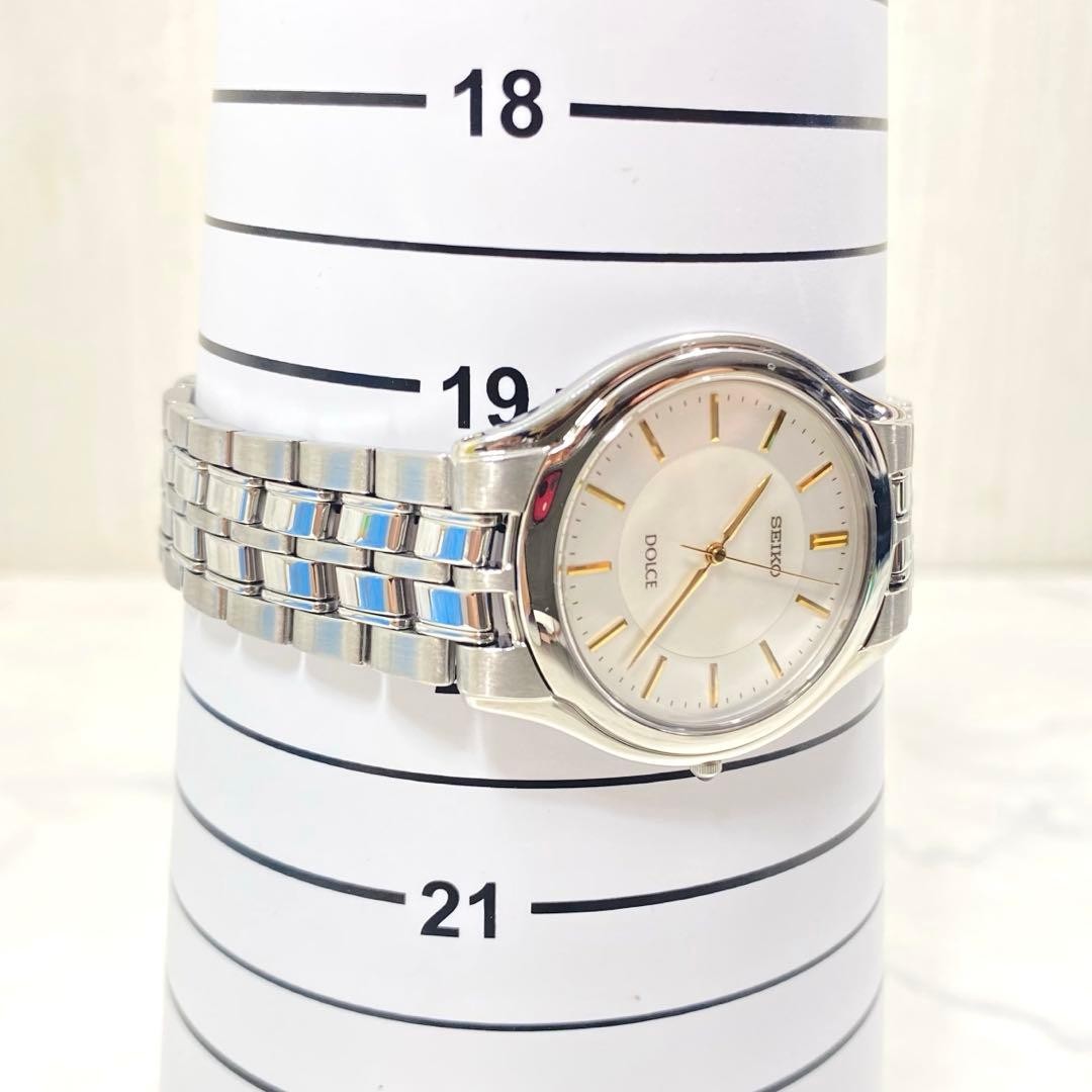 SEIKO Dolce 8J41-6380 Shell Dial Quartz 33mm Wrist 19.5cm 7.7in Excellent