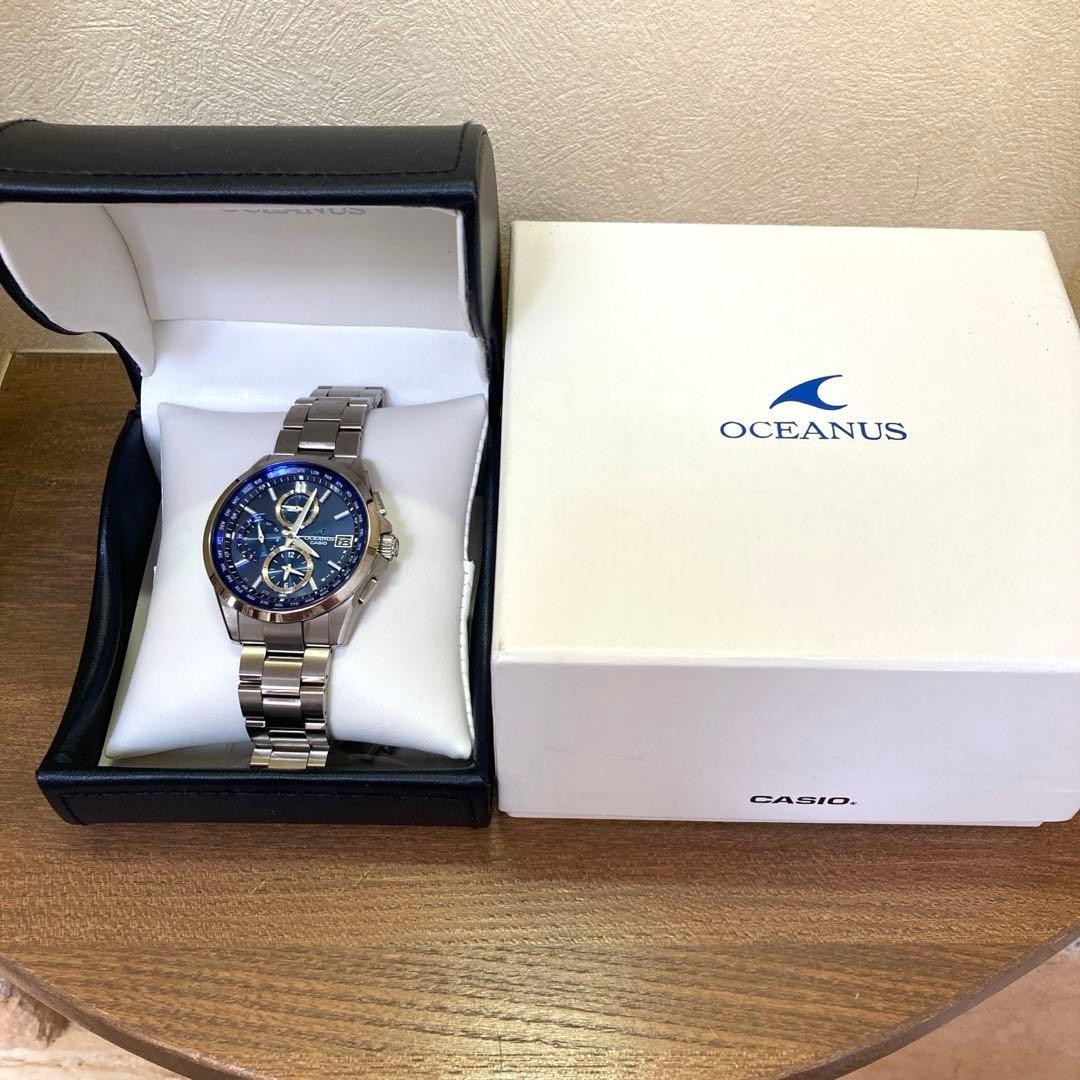 Casio Oceanus OCW-T2600-2A2JF Solar Radio Men’s Watch Used From Japan with Box