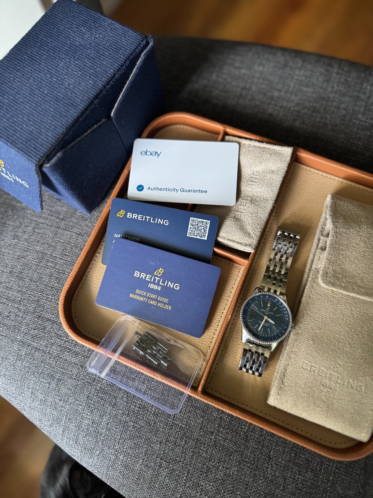 Breitling Navitimer Automatic 35mm Steel Blue Dial Bracelet Watch A17395161C1A1