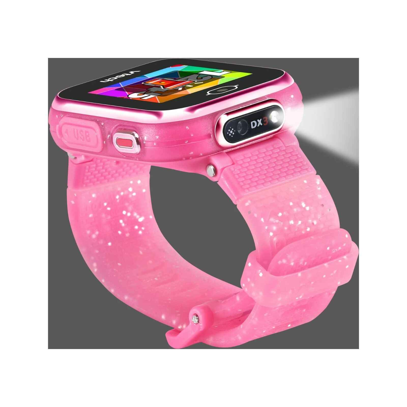 VTech KidiZoom Glitter Pink Smartwatch – Video & Pic Camera + Games – DX3 – NEW