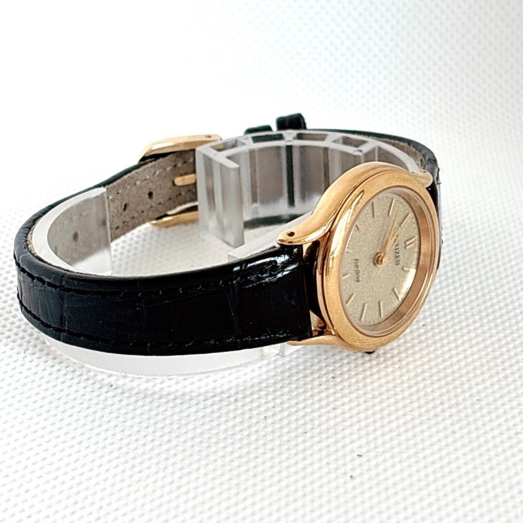 Excellent Condition Working Item Corporate Engraving Citizen Solar Gold Ladies
