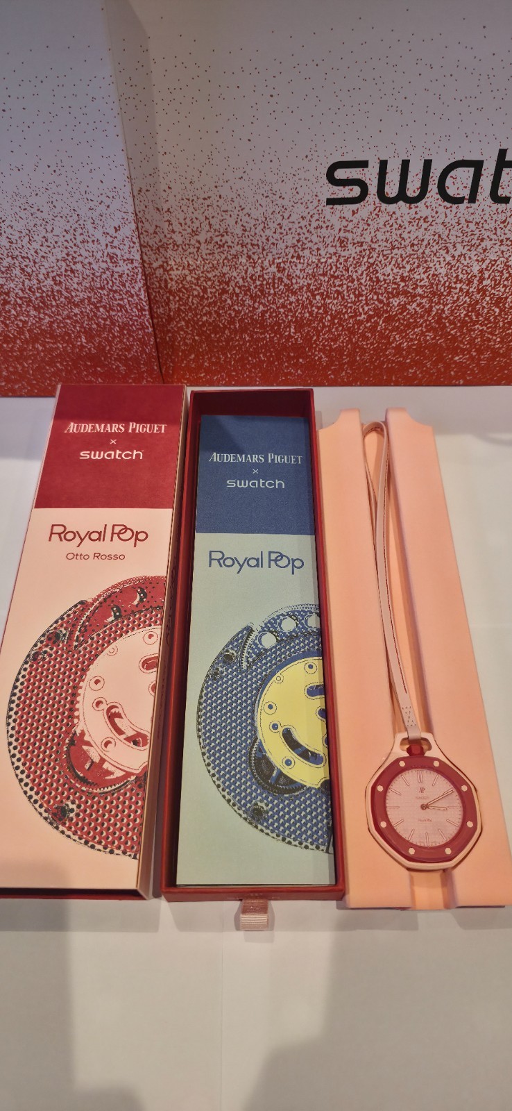 Swatch X AP – Otto Rosso- Warranty Card + Receipt – Fast insured delivery