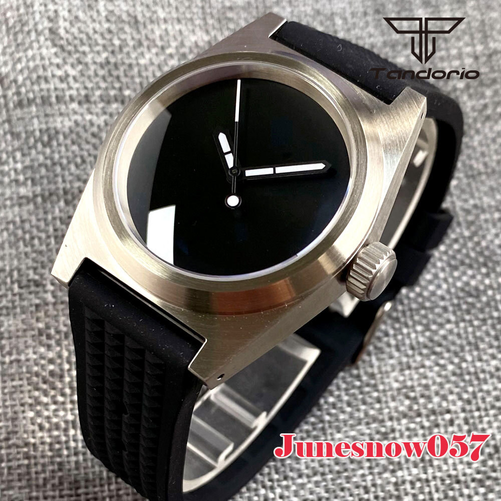 Tandorio 38MM Plain Blank Dial Men’s Watch PT5000 NH35A Auto 200M Sapphire Glass