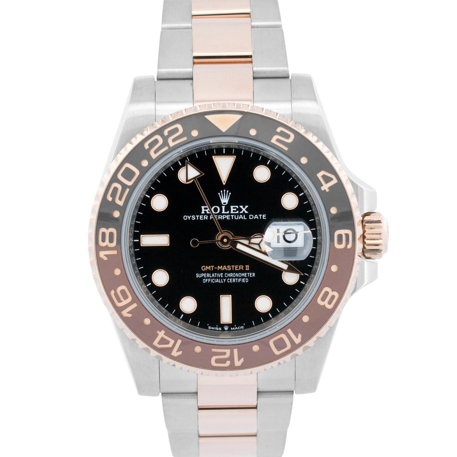 2019 PAPERS Rolex GMT-Master II ROOT BEER Brown 18K Gold 40mm 126711 CHNR BOX