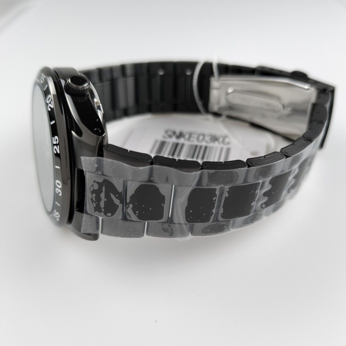 New With Overseas Reverse Import SEIKO5 Seiko Five IP Black Skeleton Day Date Au