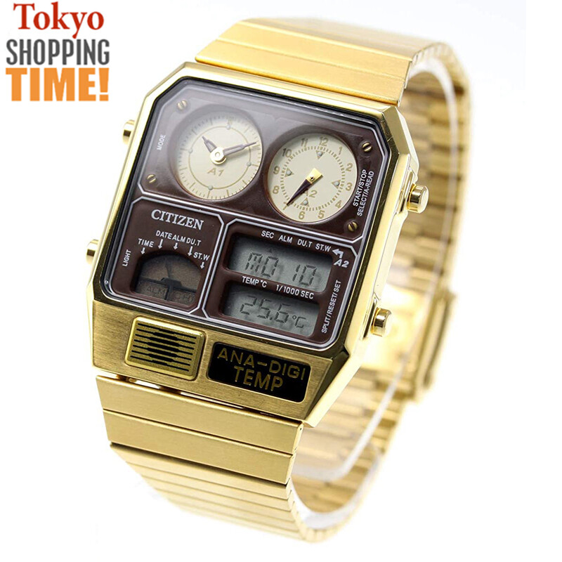 Citizen ANA-DIGI TEMP Gold JG2103-72X Analog Digital Brand New Men`s Watch