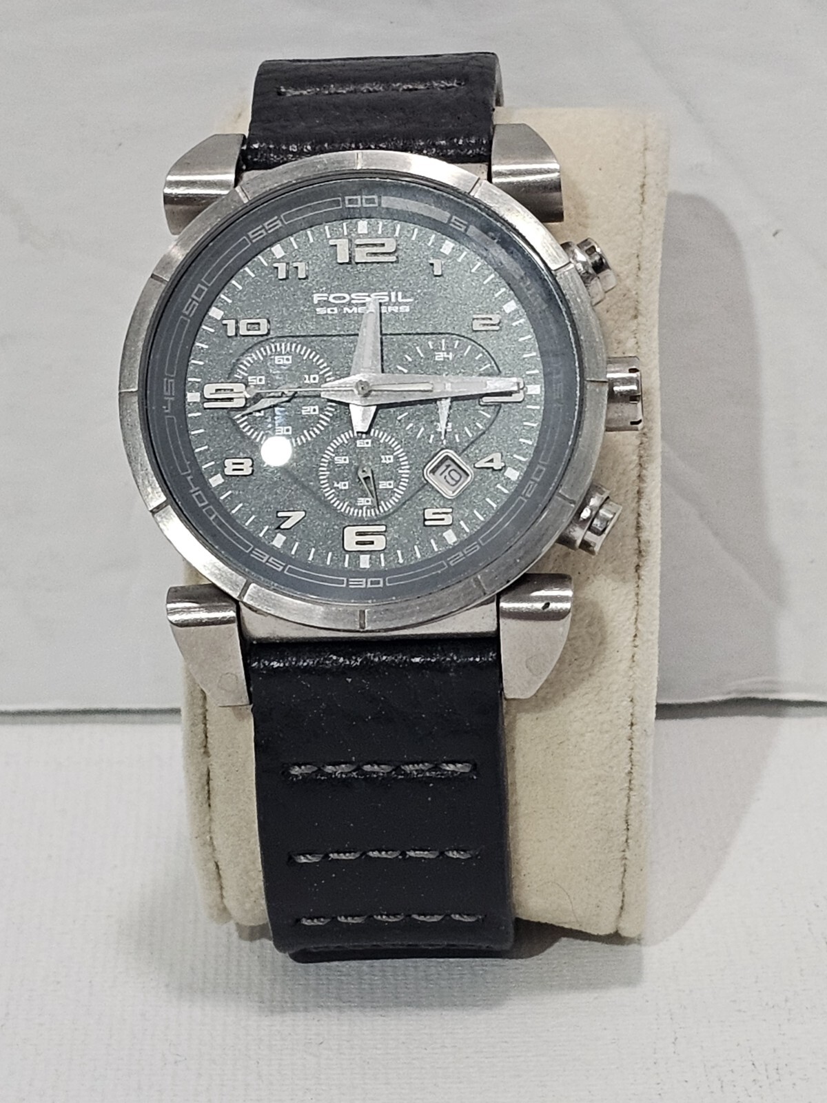 Fossil CH2494 blue men’s chrono watch blue dial CH-2494 analog 10 ATM
