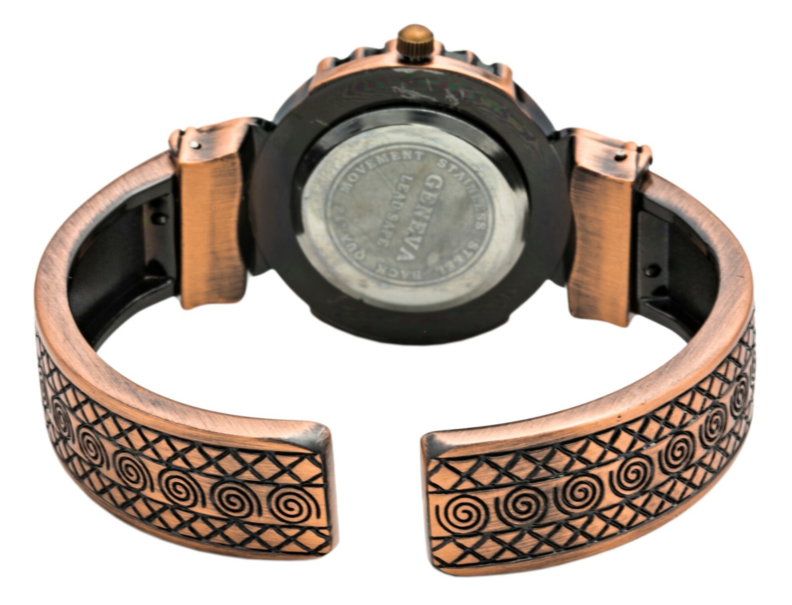 Blekon Collections Quartz Womens 30mm Case Antique Copper Bangle Watch