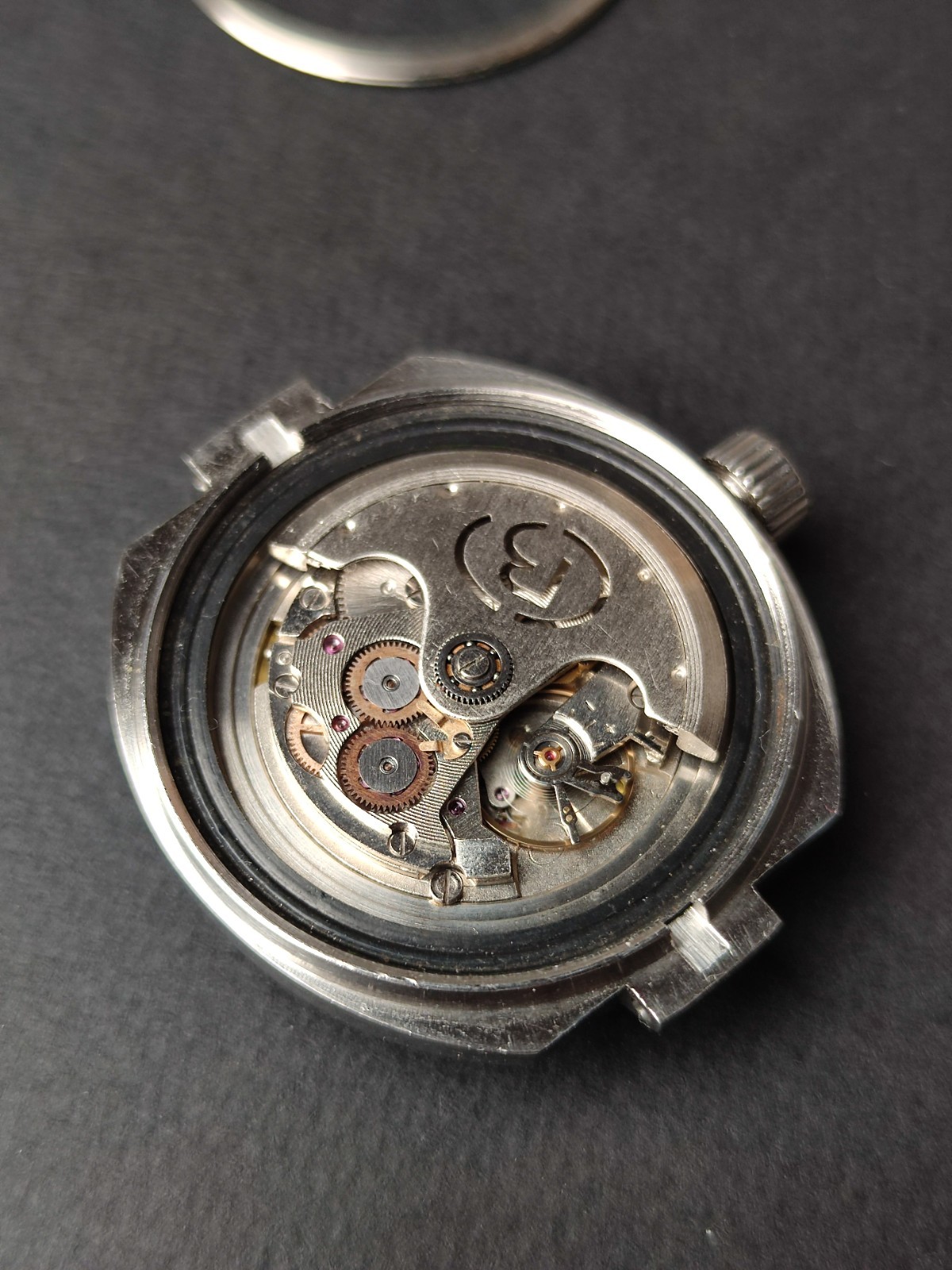 Rare Russian mechanical watch with self-winding Vostok Neptune movement 2416