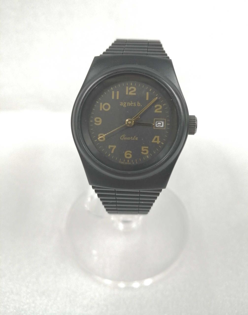 AGNES B. watch BLK Used