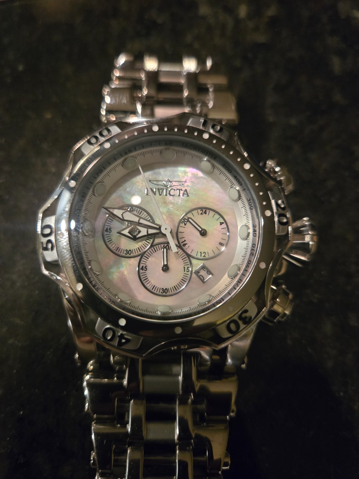 invicta Fusion Men’s Watch with Mother of Pearl Dial 54mm Steel Model 49169