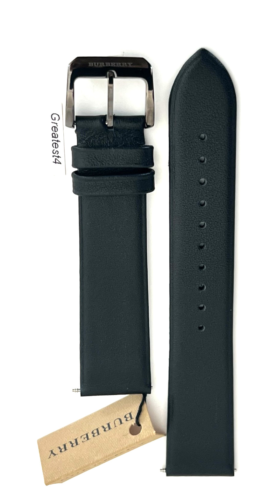 Brand New Burberry Replacement Strap for BU10003 Black Strap with Buckle 20 mm