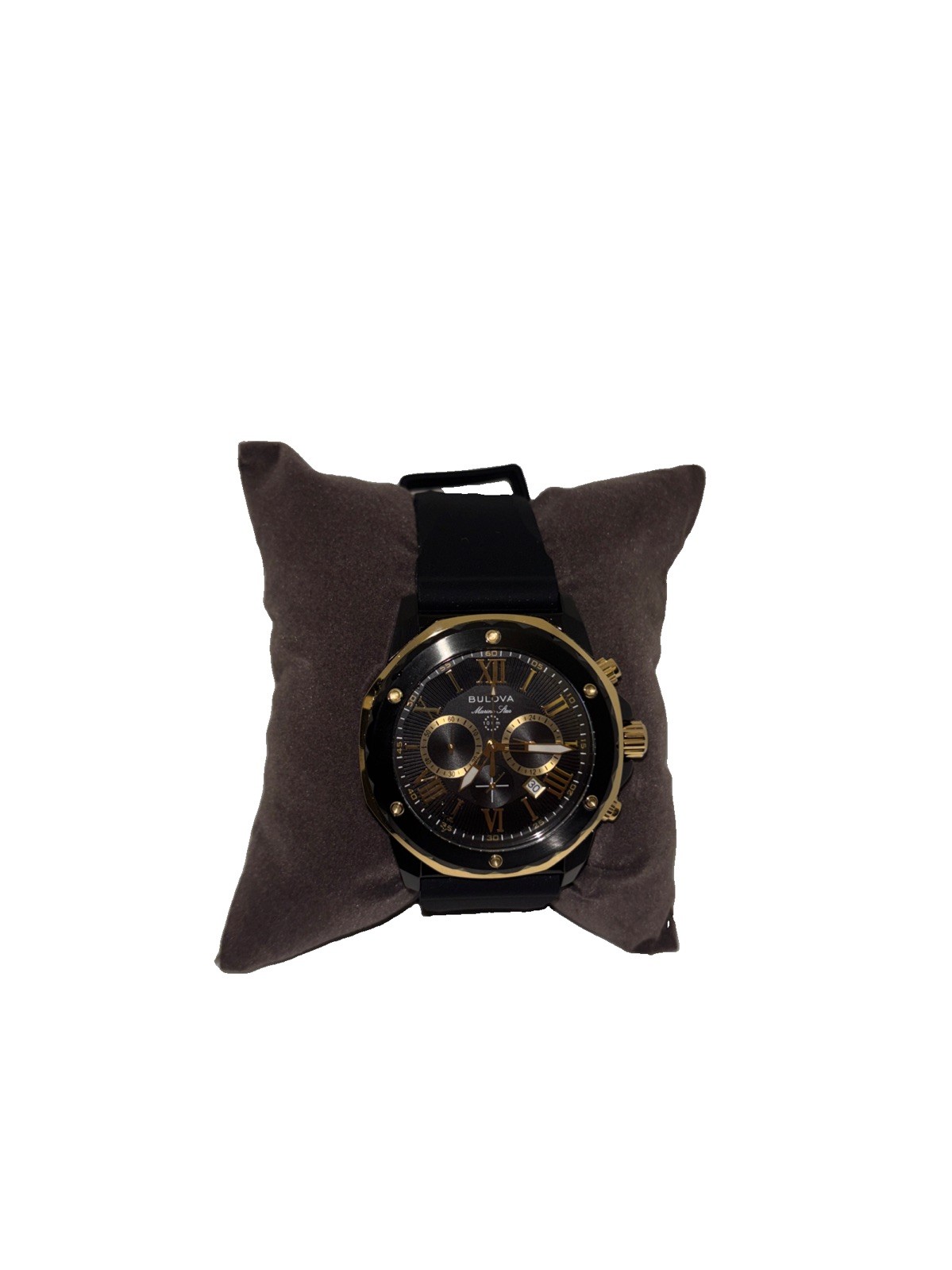 Bulova Marine Star Chronograph Black Dial Men’s Watch 98B278