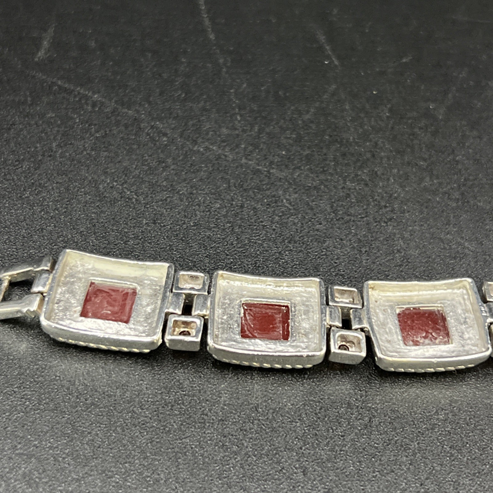 Vintage 2006 Gems 925 Solid Sterling Silver and Multi Gemstone Quartz Watch