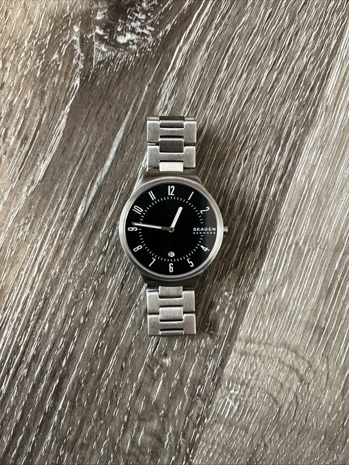 Skagen Watch Stainless SKW6515 Black Dial/Clasp/ Date & Battery