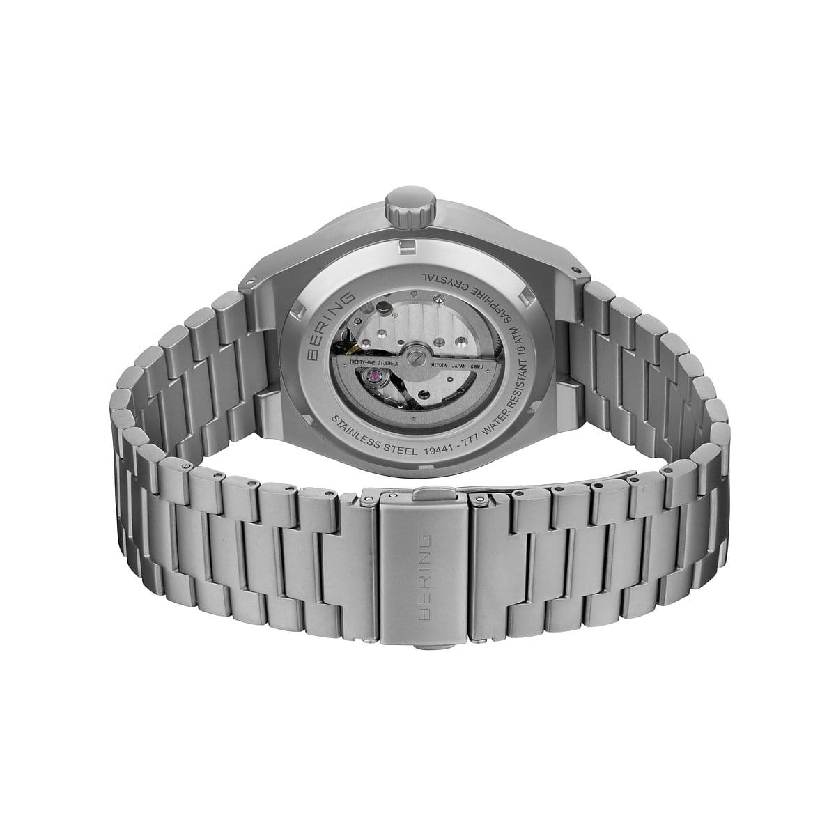 Bering Time – Automatic – Mens Classic Brushed Grey Watch – 19441-777