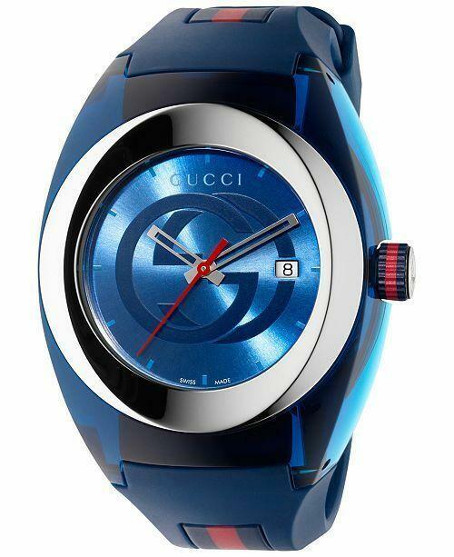Brand New Gucci YA137104 Sync XXL Watch BLUE