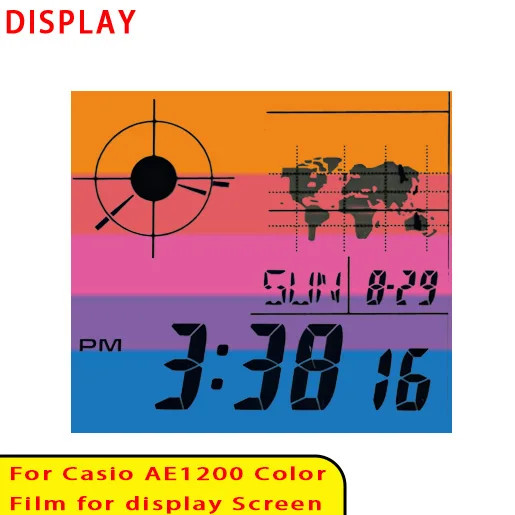 42 Style Display Color Screen Filter for Casio AE1200 Display HD Gradient Filter