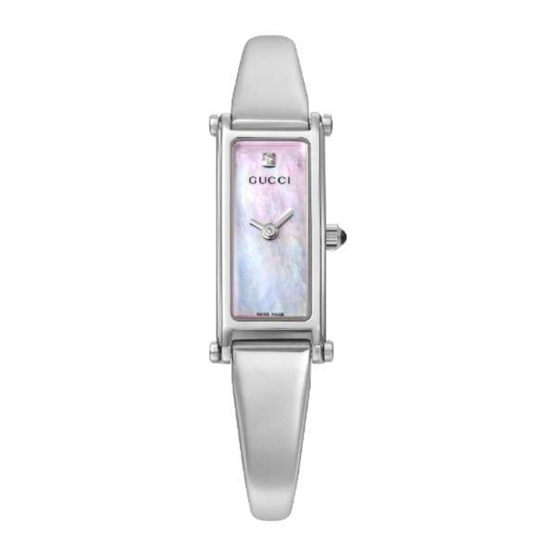 Gucci Eryx 1500 YA015554 Pink Mother of Pearl Women’s Watch New + Box & Paper’s