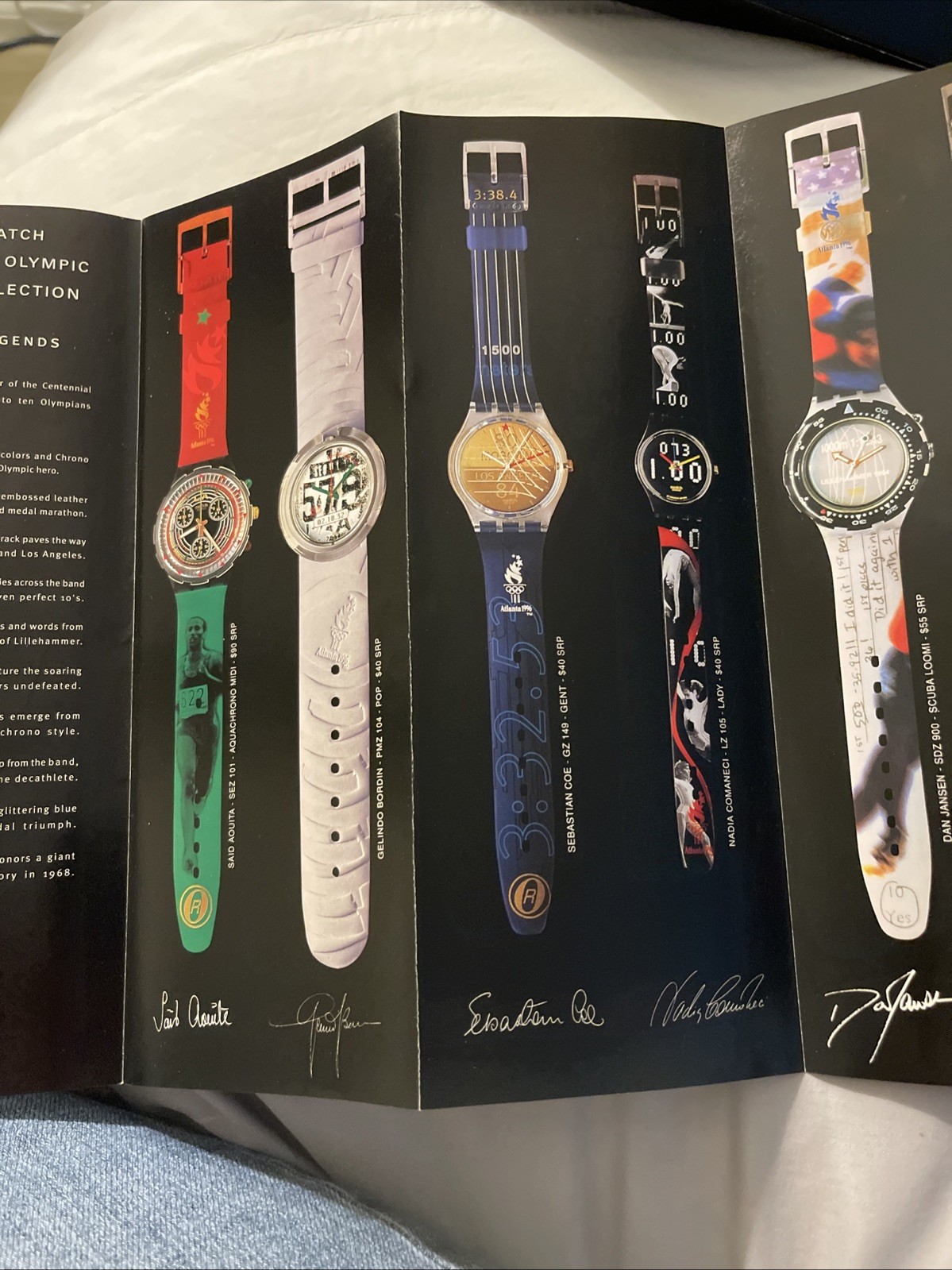 Olympic Legends Swatch Watch Box Set 10 WATCHES