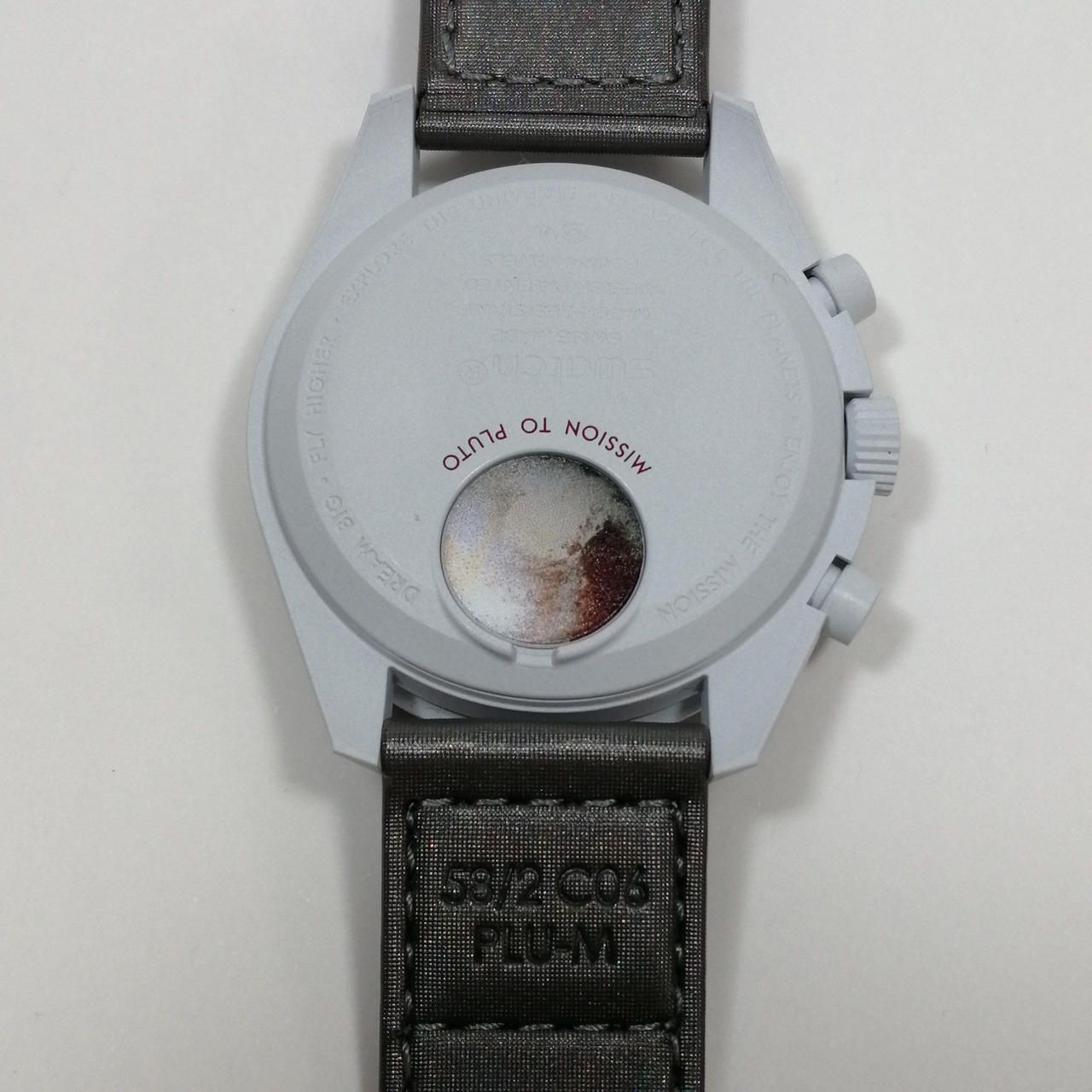 Switch x Omega xswatch Mission to Pluto Dark Red × Light Gray Used