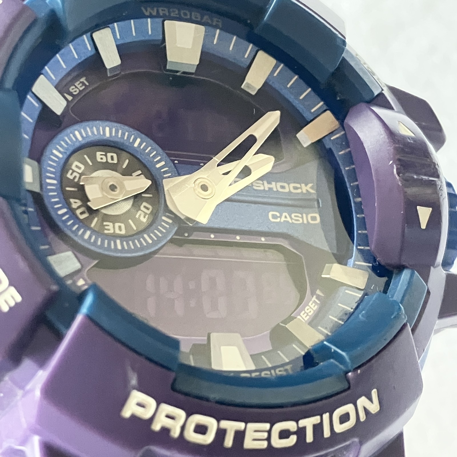 Casio G-SHOCK GA-400A Purple Analog Digital Men’s Watch Used Japan