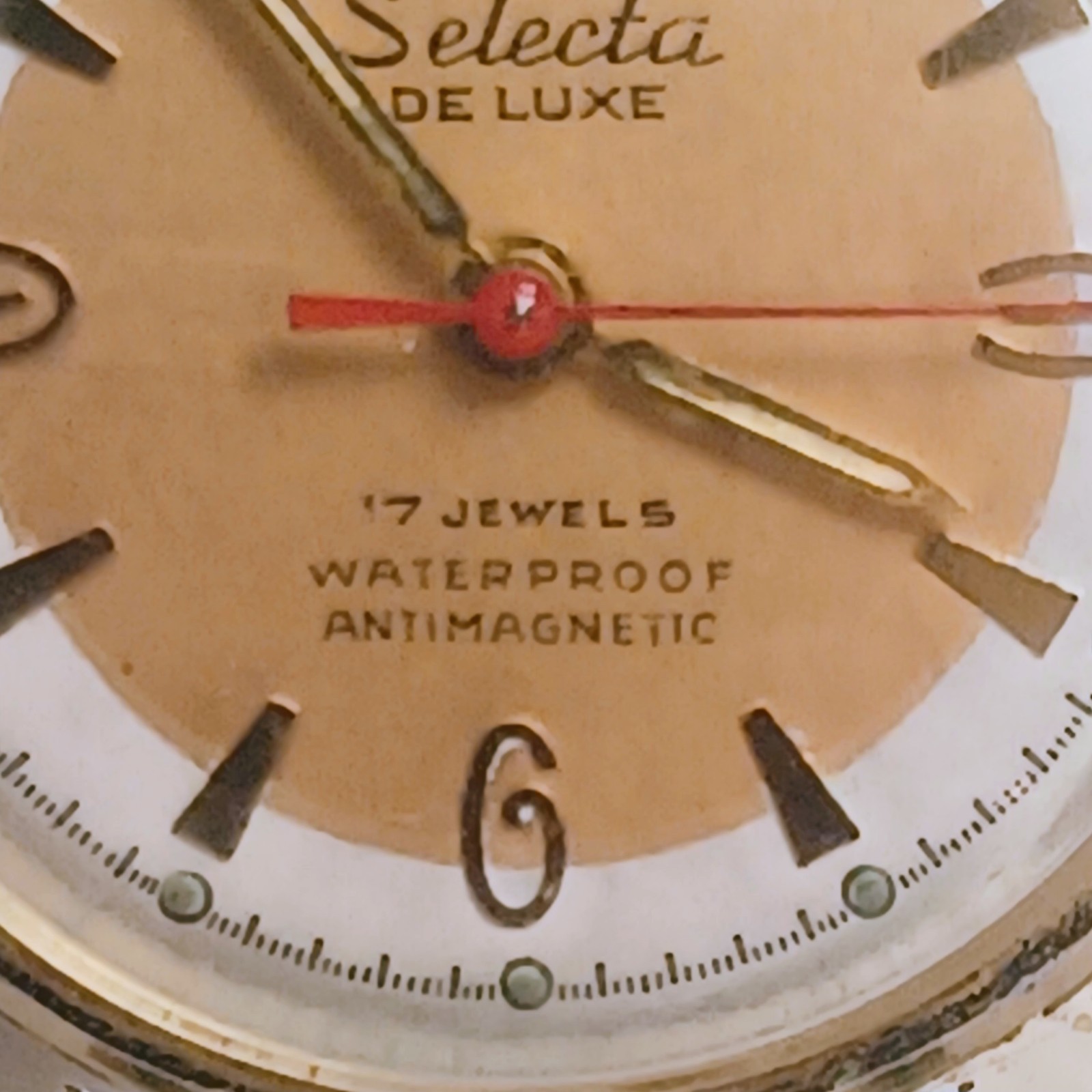VTG Selecta De Luxe 17 Jewels Automatic Watch runs waterproof anti-magnetic
