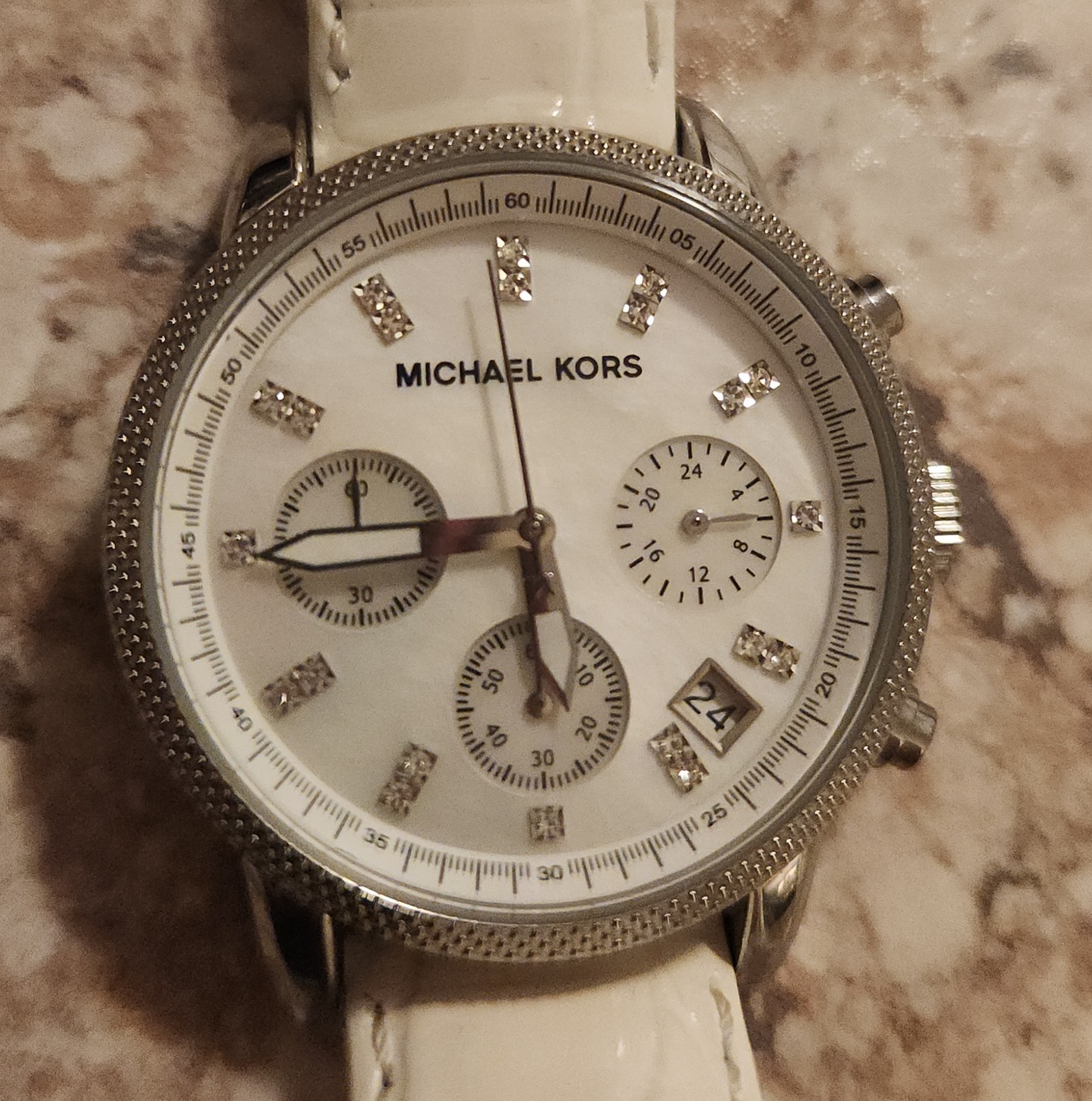 Michael Kors White Stainless Steel Watch MK-5049