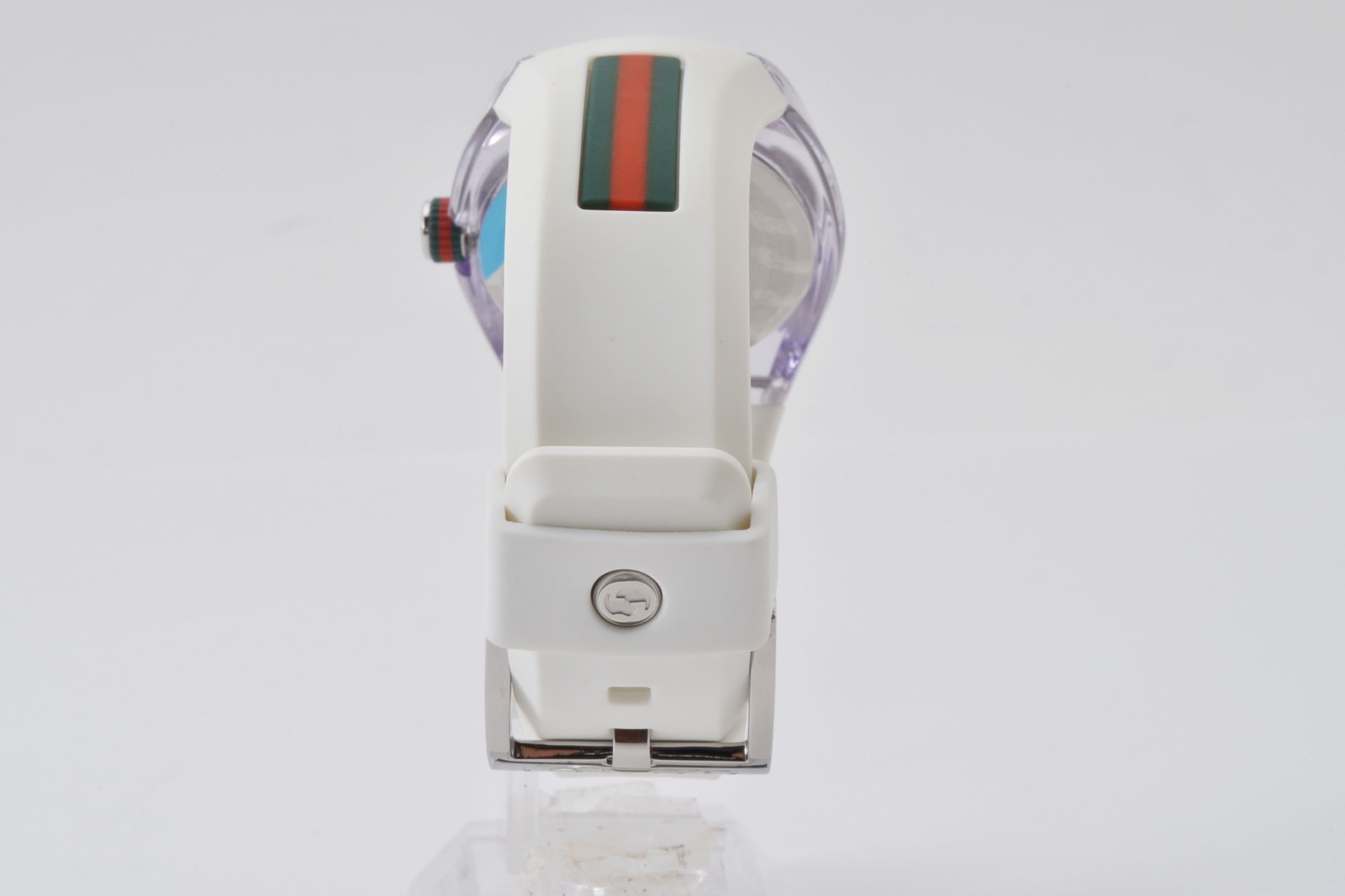 [MINT w/Box] Gucci 137.3 Sync White 35mm Unisex Sherry Line Quartz Watch JAPAN