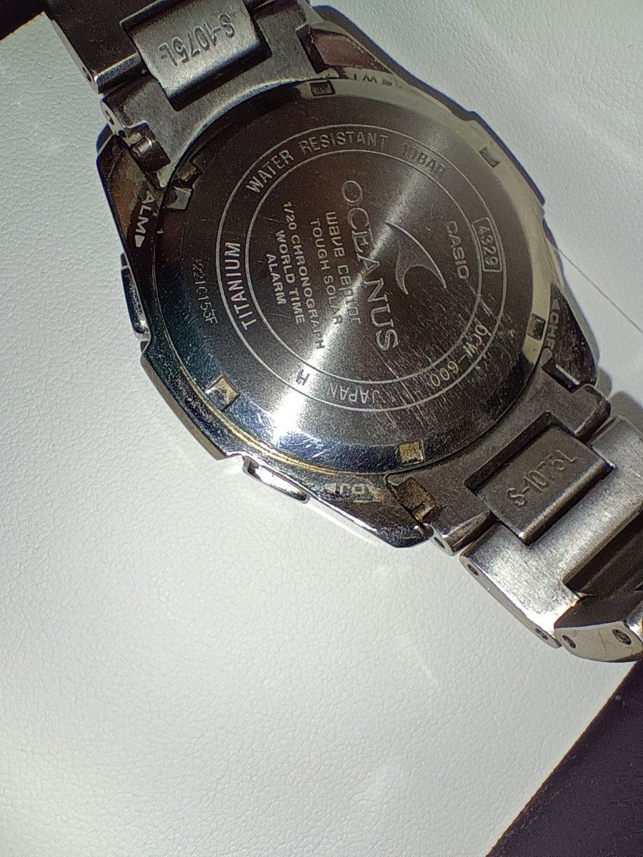 CASIO OCEANUS OCW-600 Titanium Men’s Silver Wristwatch Accessory Fashion Casual