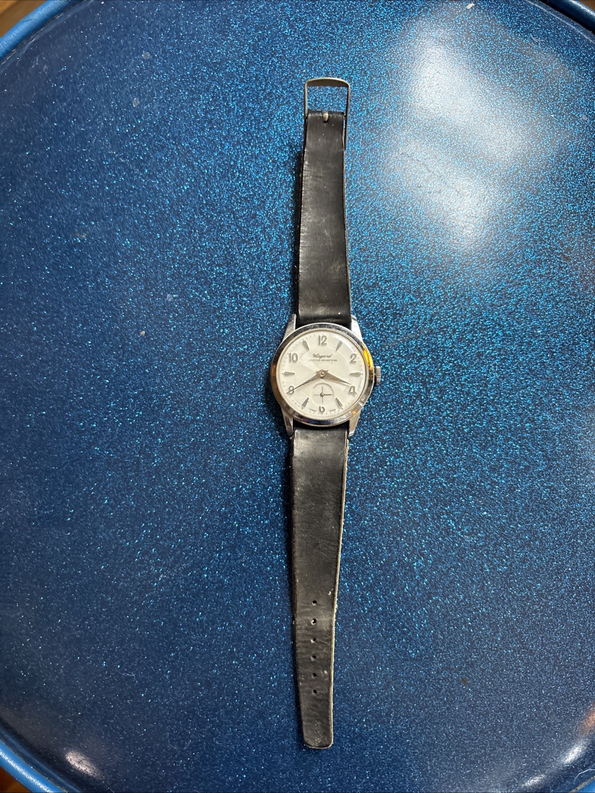 Vintage Westinghouse Men’s Mechanical Watch – Silver Dial – Leather Band