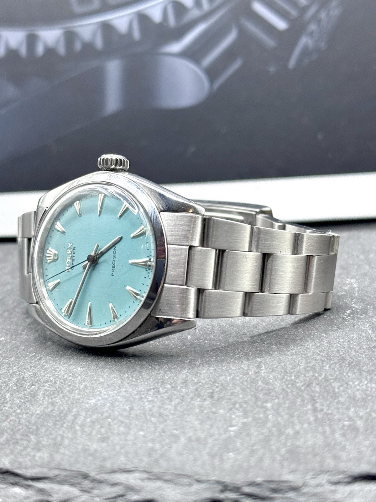 Rolex Precision Ref. 6426 – Tiffany Dial – Warranty – Overhauled