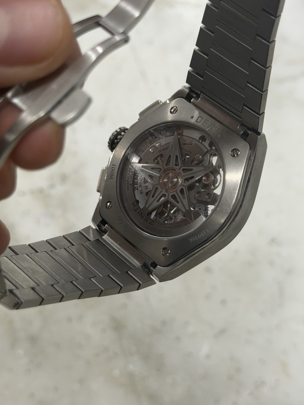 Zenith Defy El Primero Skeleton Dial Titanium 44mm Auto Mens Watch 95.9000.9004