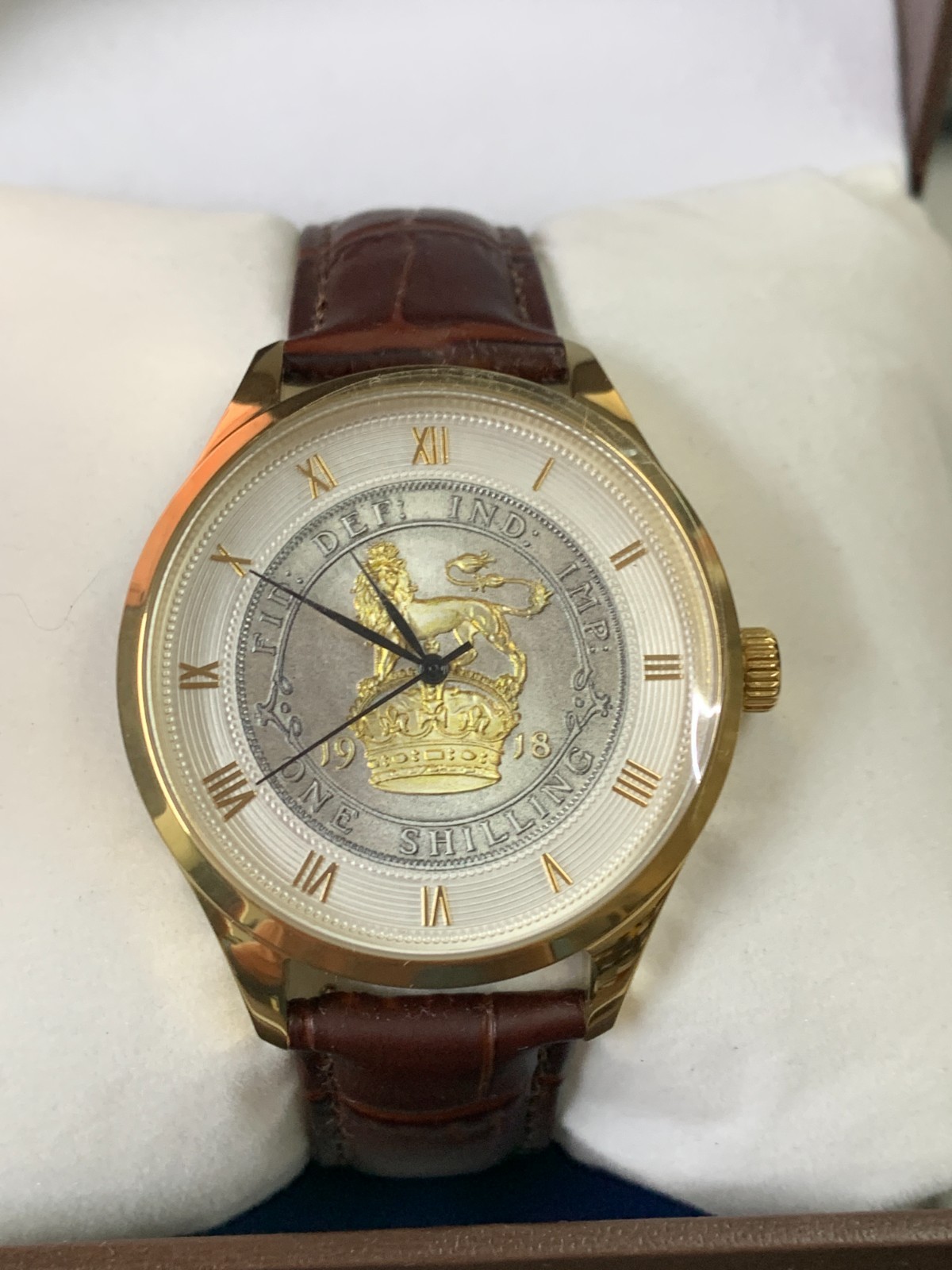 Commemorative King’s Shilling 100th Anniversary Watch By Bradford Exchange