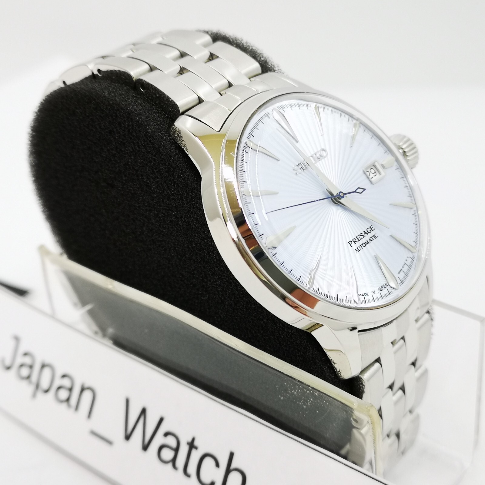 SEIKO PRESAGE BASIC SARY161 Ice Blue Skydiving Automatic Men’s Watch New in Box