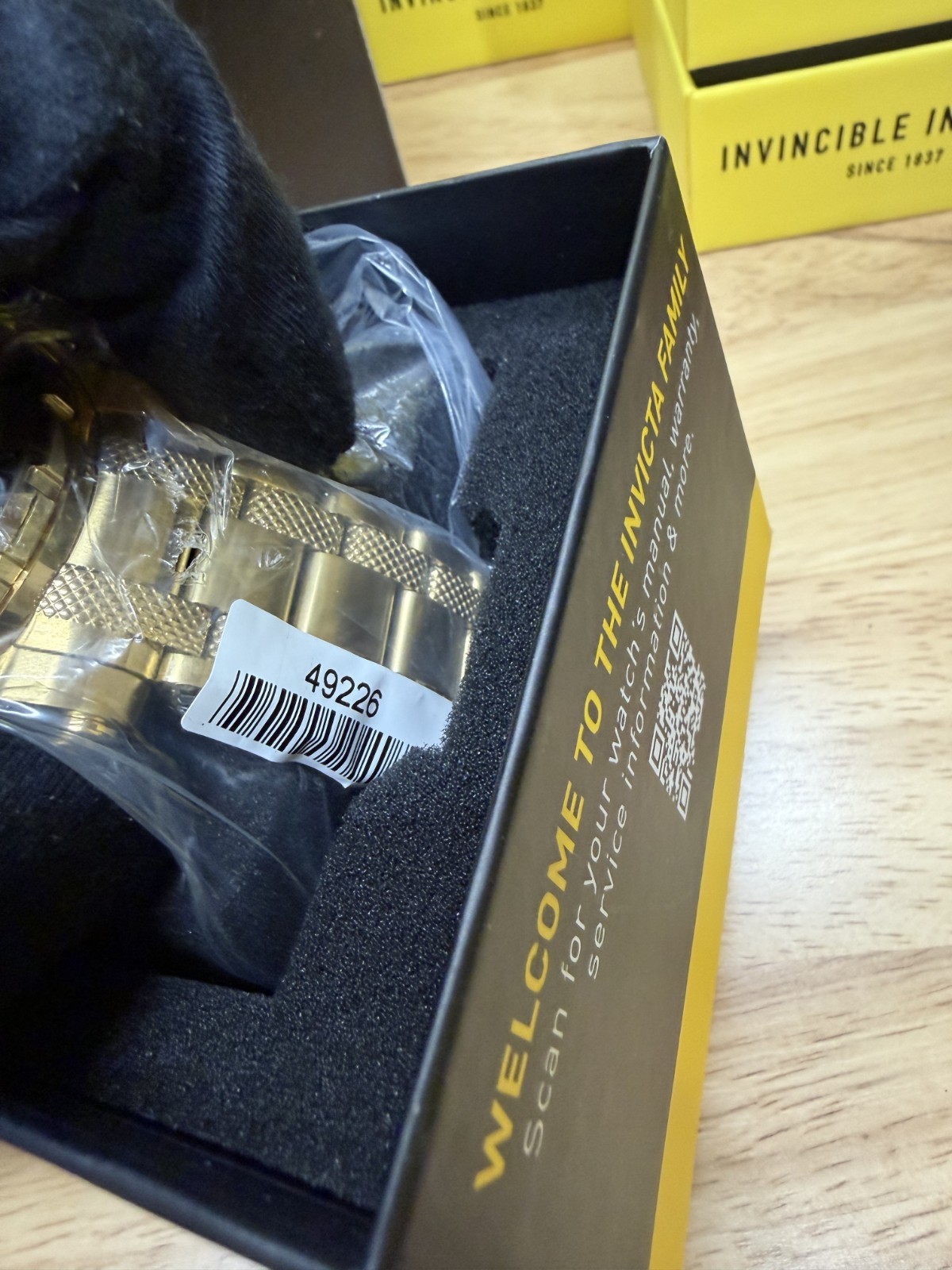 Invicta Coalition Forces Night Hawk – Model 49226 | Full Gold with Black/Gold Be