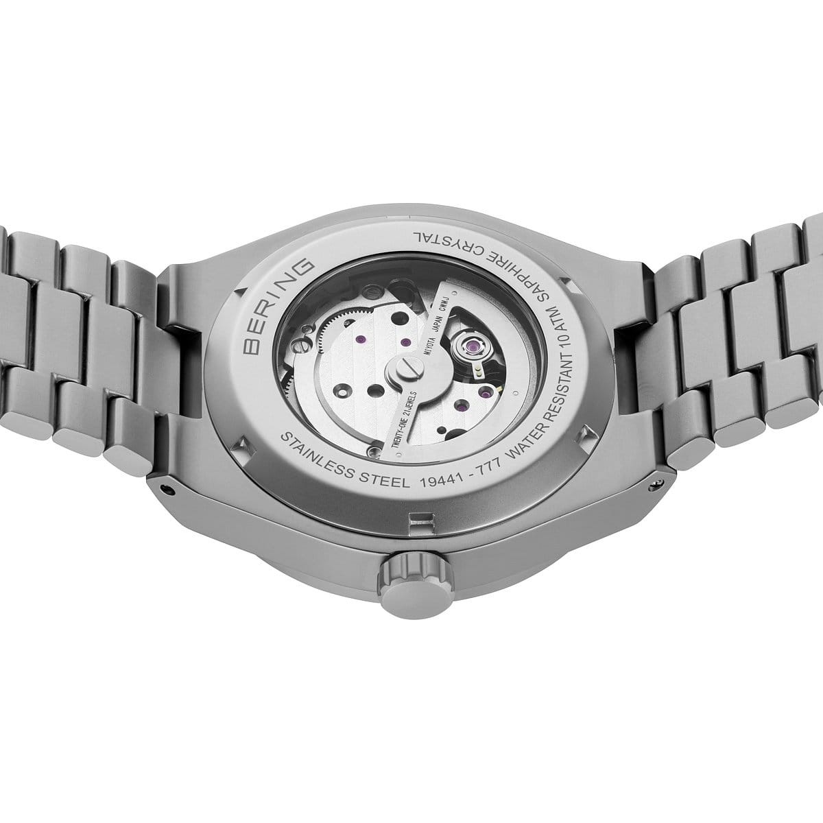 Bering Time – Automatic – Mens Classic Brushed Grey Watch – 19441-777