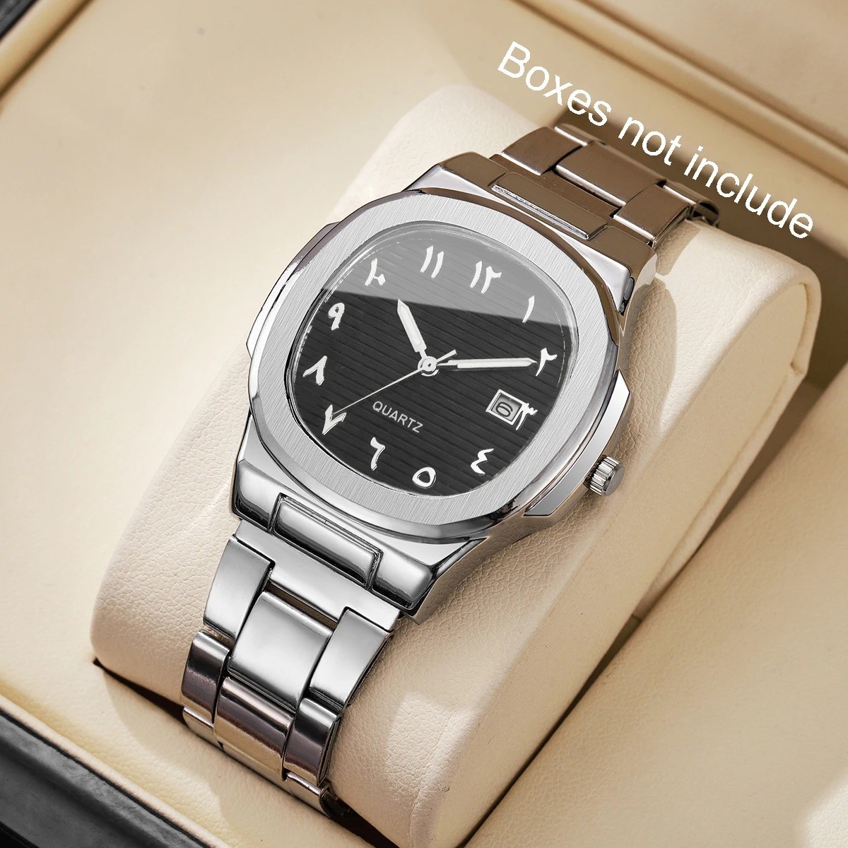 Fashion Square Men Calendar Quartz Watch Luxury Business Watches （Without Box）