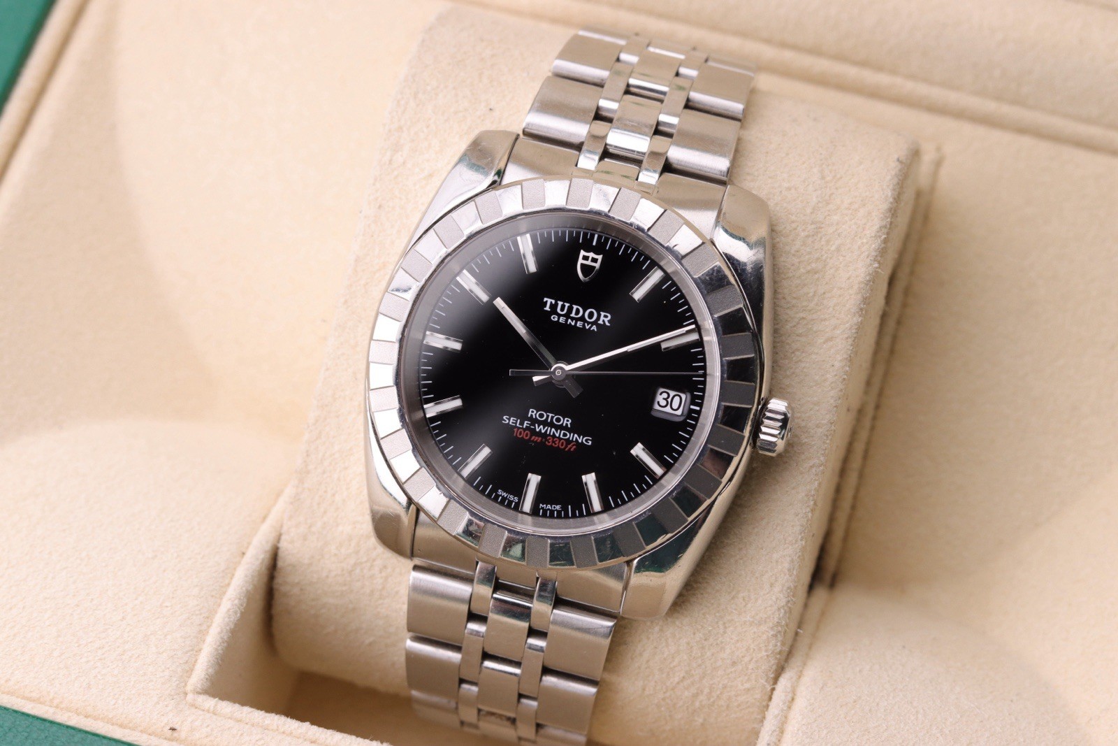 TUDOR Classic Date | ref. M21010 | 38mm Stainless Steel Watch with Card