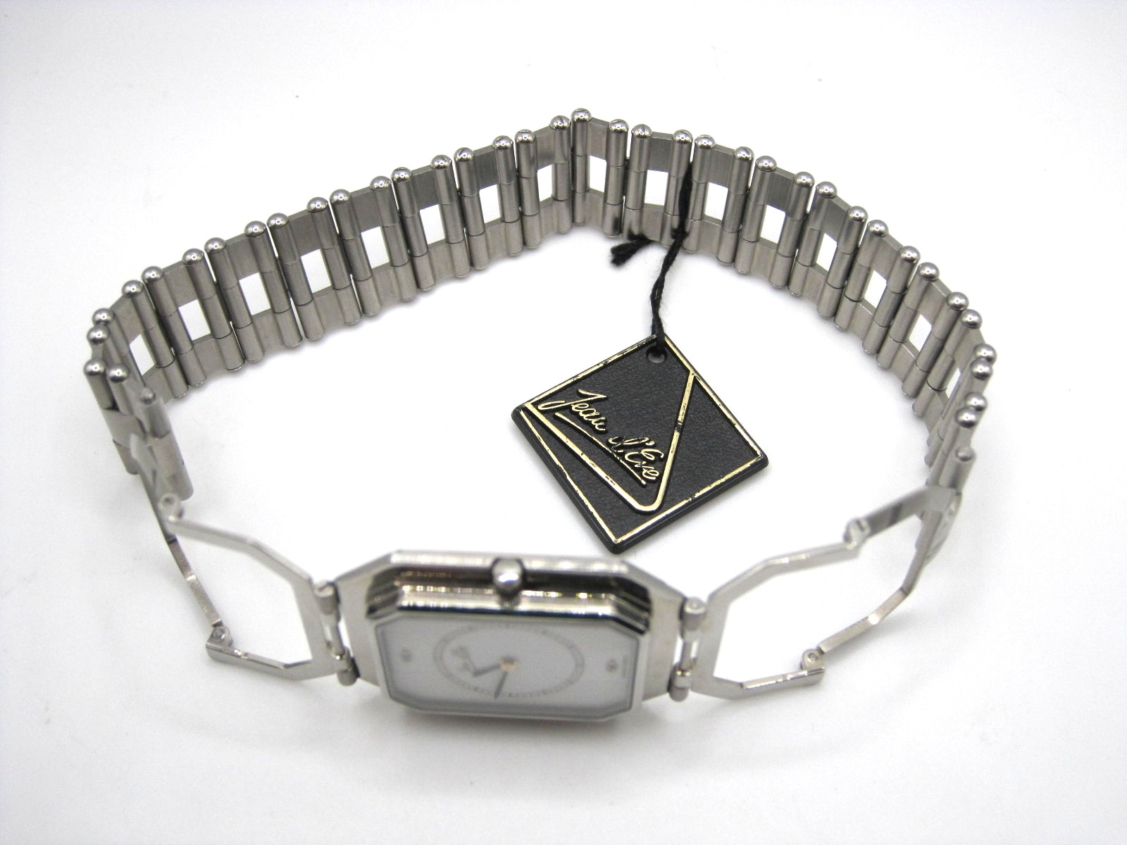 *JEAN D’EVE* UPSIDE DOWN – SWISS MADE -WATCH -WRISTWATCH-STEEL & DIAMOND-new