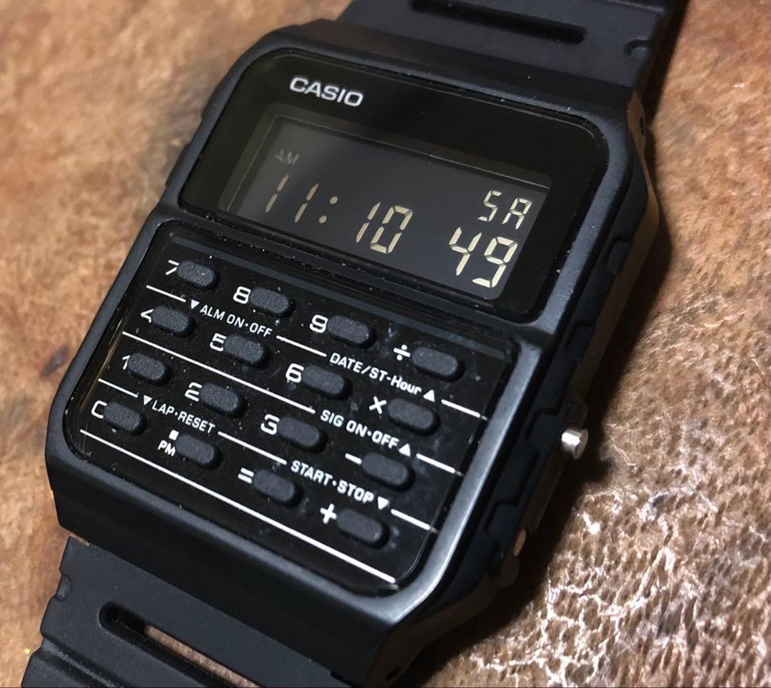 CASIO DATA BANK CA-53W Digital Watch With Calculator From Japan
