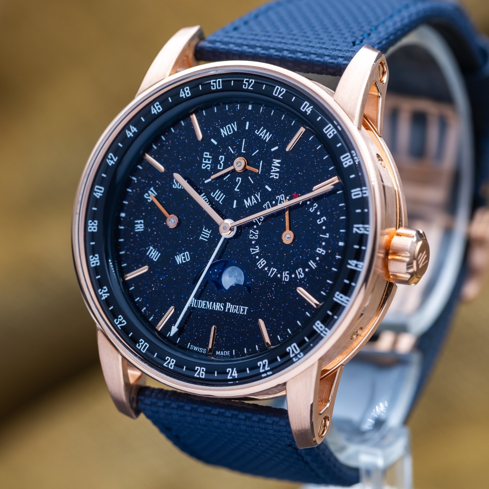Audemars Piguet Code 11.59 Perpetual Rose Gold 41 Blue Dial Full Set AP 26394OR