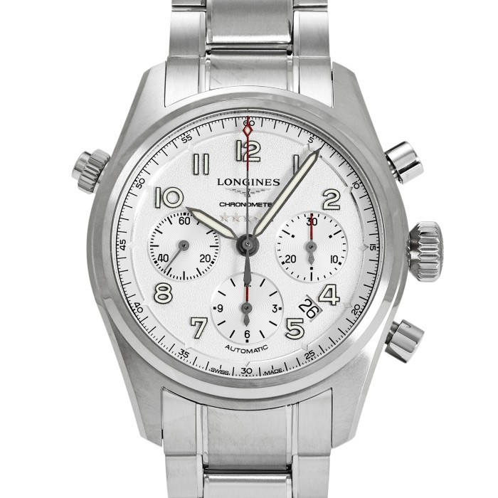 Longines Spirit L3.820.4.73.6 Stainless Steel 42.0mm Silver Dial #YKW901